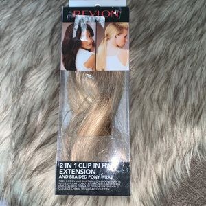 Revlon 2 n 1 clip in hair extension & braided wrap